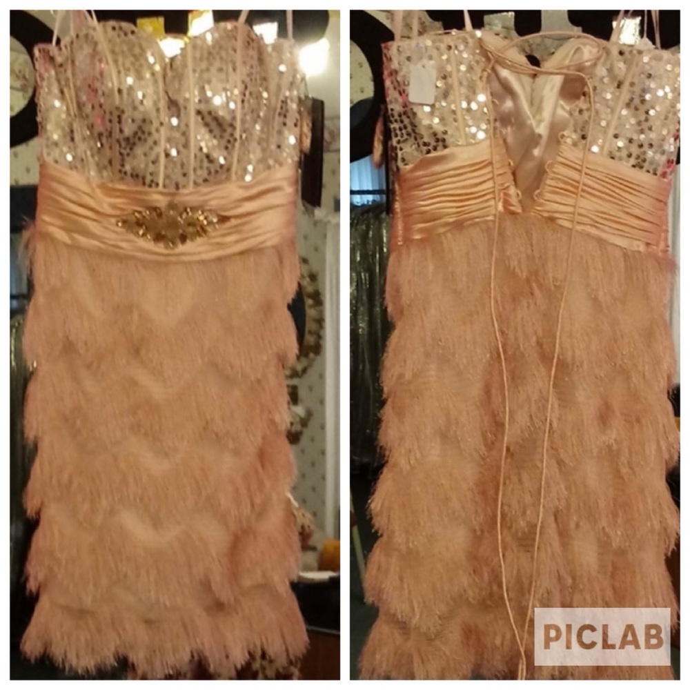 Feathered Cocktail Dress